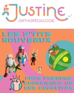 Petites trouvailles du week-end sur l’exposition @playmios33. Encore une édition incroyable, merci ✨ 🐎

Les petits Astérix du cabinet pourront redécouvrir les personnages version #playmobil 

⁉️ Pour quoi faire ? Les faire se questionner sur eux même. Sur leur vie à l’école. Pourquoi sont-ils différents des Obelix ? 

✅ L’objectif ? Leur faire prendre conscience de leurs capacités lors du suivi orthopédagogique. Trouver les bons ingrédients pour créer leur propre potion. 🪄

🎯 Le but ? Arriver à concocter seuls leur potion pour être autonomes, pour aimer apprendre. Mais aussi pour comprendre les attentes de l’école, pour avoir confiance en soi et vivre pleinement.🌟 

🙏🏻 @mathemoformationsc.vanham @perrinepeda #dismoicommentapprendre #metacognition #apprendreaapprendre #orthopedagogie #ludique

Justine Reynaud 🌈 
Enseignante - Orthopédagogue 👩🏼‍🏫 🧠 
J’accompagne vos enfants sur le chemin de leur réussite ✨
🌐 https://justine-orthopedagogie.fr